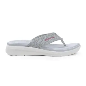 SOLETHREADS GRACE V | Stylish | Comfy | Super soft | Ultra-Light | Phylon | Slippers | Flip Flops for Women|GREY|UK 7