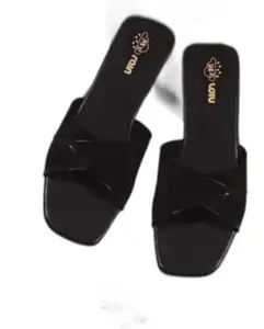 Designer Kolapuri Flats for Girls with Traditional Pattern and Mirror for the size of - 9 UK