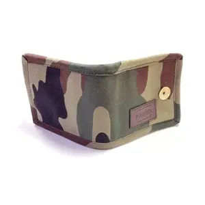 WARDI Cotton Camouflage Design Printed Wallet for Men | Military Print Lighjtweight Foldable with Pockets | Stylish Wallet for Boys