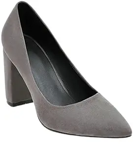 UUNDA Women Ladies Fashion Formal Office Work Pointed Toe Professional Sexy Wedding Evening Party Sandal (Grey, 7)