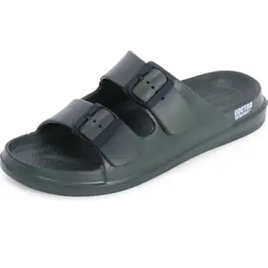 DOCTOR EXTRA SOFT Men's Classic Cushion Sliders/Slippers With Adjustable Buckle Strap For Adult|Comfortable & Lightweight|Stylish & Anti-Skid|Waterproof & Everyday Flip Flops For Gents & Boys D-505
