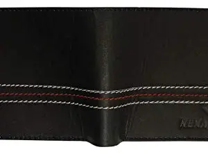 NEXA FASHION Mens Black Leather Wallet