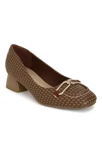 Allen Solly Women Brown Party Heels