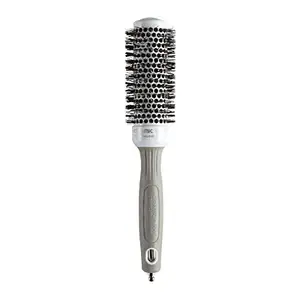 Ceramic + Ion Thermal Brush 35 mm by Olivia Garden (USA) – Round Brush, Heat Resistant Bristles, Ceramic Barrel, Seamless Design, Ideal for Blow Drying, Professional Hair Brush - 1 Unit