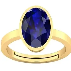 STONEFLEX Blue Sapphire Neelam 9.25 Ratti Cylone Blue Sapphire Neelam Gemstone Ring