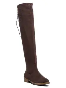 Flat n Heels Womens Brown Boots FnH 668-BRW