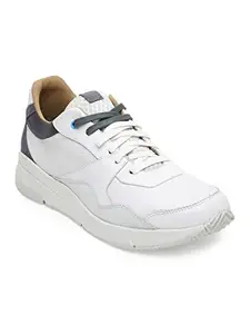 Ergon Atlanta Lace Up Casual Shoes for Men (Light Grey, Numeric_11)