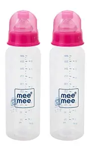 Mee Mee Baby Feeding Bottle 250ml |BPA-Free Baby Milk Bottle with Eazy Flo Technology, Anti-Colic Valve, Non Toxic and Ergonomic Design for New Born/Infants/Toddler Upto 3 Years (Green, Pack of 2)