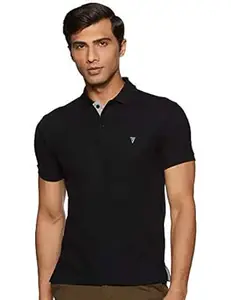 Van Heusen Men's Cotton Regular Fit Athleisure Colour Fresh Polo T-Shirt - 100% Combed - Moisture Wicking, Ultra Soft