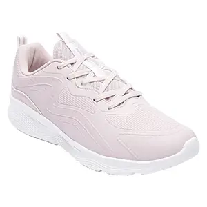 XTEP Women's Pink Stylish Synthetic Leather Upper Comfort Cushioning Running Shoes (3.5 UK)