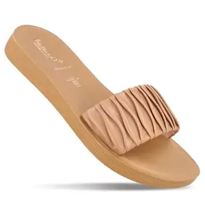 WALKAROO Women's Comfort Slide Sandals - WLP73000 Beige
