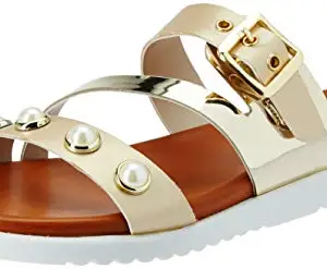 Carlton London Women's Gold Fashion Sandals - 3 UK/India (36 EU)(CLL-4639GOLD3)
