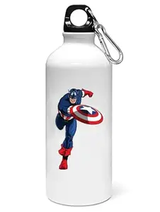 Bhakti SELECTION C-a-p-t-a-i-n- -A-m-e-r-i-c-a- throwing shield - Printed Sipper Bottles For Animation Lovers