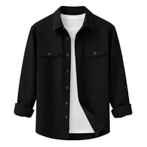 Afflatus Men’s Premium Casual Shirt with Flap Pockets | Slim Fit Stylish Cotton Blend Casual Wear Full Sleeve Shirt