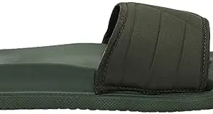 Max Men Quilted Sliders,OLIVE GREEN,40