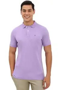 Allen Solly Men’s Polo T Shirt | Comfortable Rich Cotton Blend, Band Collar, Regular Fit | Stylish & Premium All Day Wear