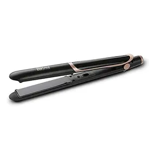Roots Hair Straightener for Women - Ceramic Coated Plates - Quick Heat Up with Adjustable Temperature - For all Types of Hair