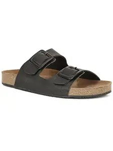 Bata Men's Slip-on Sandal - BLACK (10 UK) (8746246)