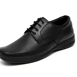 Aramish Black Pure Leather Meeting Formal Shoes for Men - 9 UK (RF_101_Black_9)