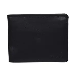 Leatherman Fashion LMN Genuine Leather Black Unisex Wallet(9 C Slots)