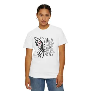 Your Wings -Printed T-Shirt |Color - White |Fabric - Cotton| Size-M|NT-_1339
