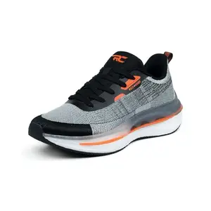 Red Chief Sports Running Shoes for Men & Boys | Stylish Lace-Up Outdoor Shoes | Lightweight Walking-Style Runners | Comfortable Athletic Black-D.Grey | Size-8 | R1722 F019