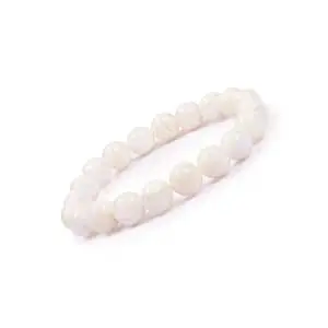 GEMSMANTRA Natural Gemstone 8 mm Bracelet for Men & Women | Stretchable Crystal Beads | Spiritual Meditation Bracelet | Regular & Mahashivratri Energized Variants