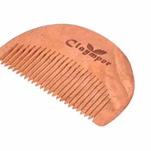 Claymper Beard Comb for Styling and Hair Growth - Handmade Neem Comb | Handcrafted by Local Artisans | Made in India (Pack of 1)