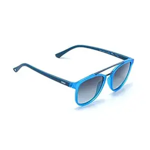ENRICO Waterry Sunglass with Wayfarer Frames | Polycarbonate Material |Adults-Unisex Sunglasses with Cover Case