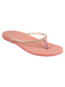 SELFIEE Fashionable And Comfortable Stylish T Strap Flat Sandal For Women's And Girls