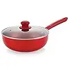 Nirlon Aluminium Non Stick Dishwasher Safe Induction Base Bling Kadhai|Wok|Kadai [24cm|]