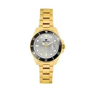 Mont Neo Men's Quartz Watch, Silver Dial, Analog Metal, Model 3507E-M2203