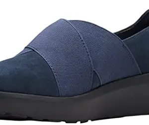 Clarks Women's Kayleigh Slip Navy Suede Slip On Shoes-6 UK (26163370