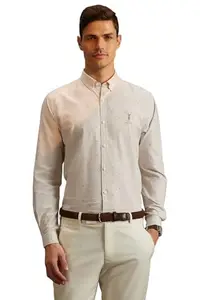 Peter England Men's Slim Fit Shirt (PCSFISLF262790_Multicolour