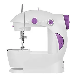 Luxansa Mini Sewing Machine, Portable Household Sewing Machine For Beginners, Double Threads and Two Speed-Multi-Function Mending Machine with Foot Pedal For Kids, Women, Travel and Quick Sewing