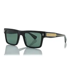 Shisen Fox Kyoto Polarized Sunglasses for Men Stylish | Vintage Rectangular Acetate Frame | UV Protection Unisex Sunglasses | Spectacles for Men & Women | Eyewear for Men