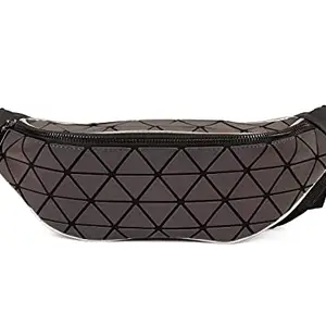Baomi Gemoetric Grey Geometric Soft Handbag - 105010200106
