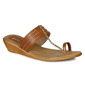 Denill Toe Srap Wedge Sandal UK- 5