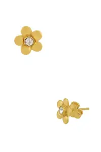 Tribe Amrapali Gold Plated Periwinkle Earstuds