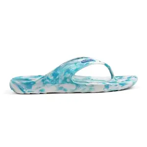 SOLETHREADS ORTHO ELITE MARBLE L | Durable | Sturdy | Light | Comfortable | Shock Absorbent | Slippers | Flip Flops for Women | AQUA | 4UK