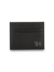 Tommy Hilfiger Finn Men Leather Card Holder Black