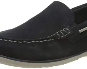 Clarks Men's Navy Suede Boat Shoes (26159473) UK-11