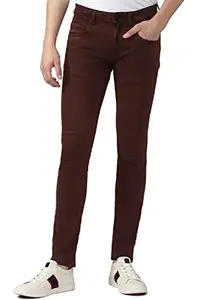 Van Heusen Men's Skinny Jeans (VXDNCRKF412819_Brown_34)
