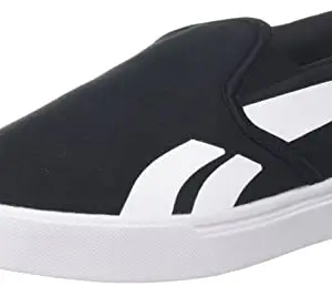 Reebok Classics Men Canvas Classic Slip ON Casual Shoes Black - White - Vector RED UK 7