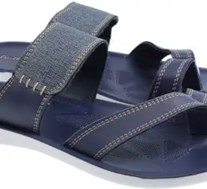 WALKAROO WG5329 Mens Casual and Regular Wear Covering Sandals - Blue