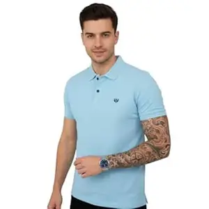 Basic Things Polo T Shirt for Man with Pocket, Polo T Shirts for Men, Summer Shirt with Collar, Half Sleeve, Cotton Blend, Light Weight, Comfotable Fit (Pack of 1) M to 3XL