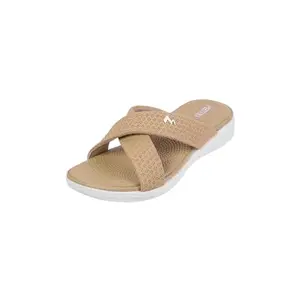 Metro Women Beige Cross Strap Comfort Sandal UK/5 EU/38 (41-249)