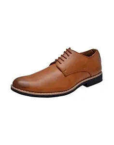 HiREL'S Men's Tan Shoes-7 UK/India (40.5 EU) (hirel791)