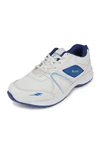 Axter Men's White/Blue Running Shoes - 9 UK
