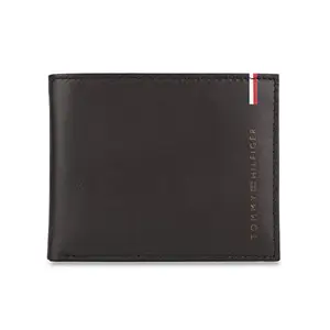 Tommy Hilfiger Niger Mens Leather Pass Case Wallet Brown